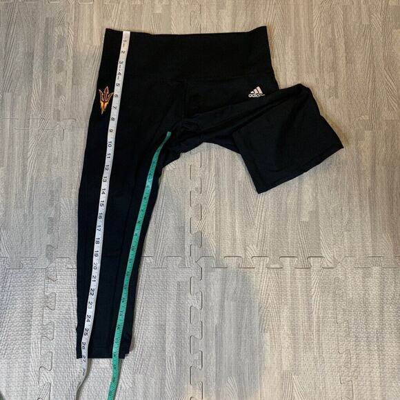 Adidas Legging Womens M Medium Climalite Arizona State Sun Devils Fitted Crop - Picture 8 of 14